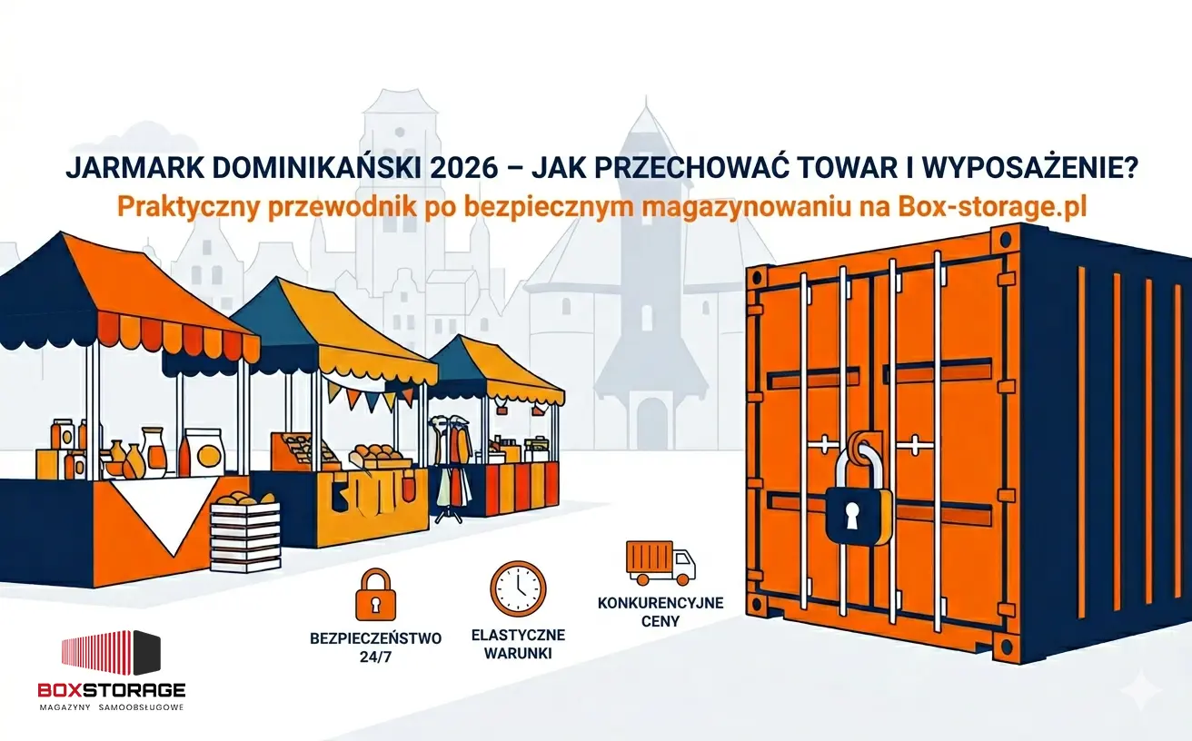 Jarmark Dominikański 2026 w Gdańsku – gdzie bezpiecznie przechować towar i wyposażenie?