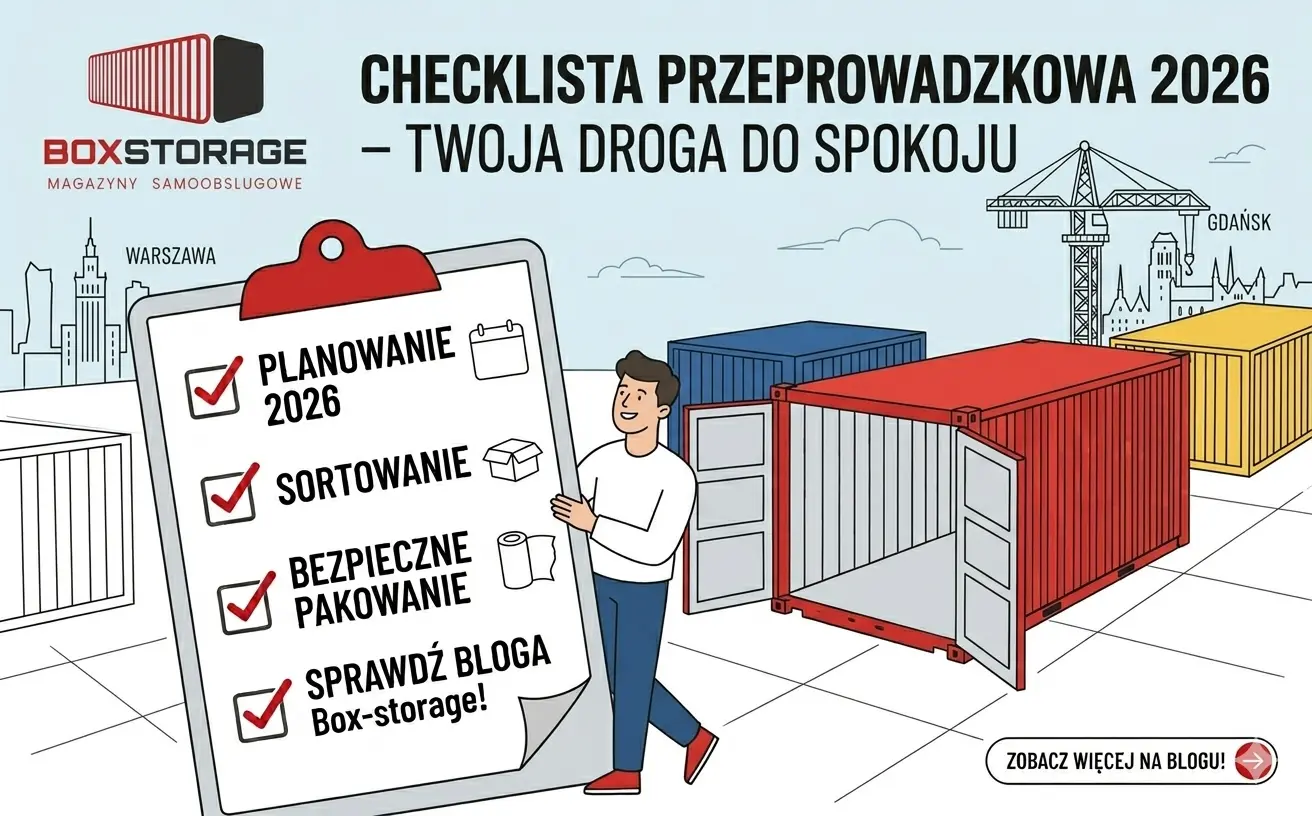Checklista przeprowadzkowa 2026 – lista rzeczy, o których nie możesz zapomnieć