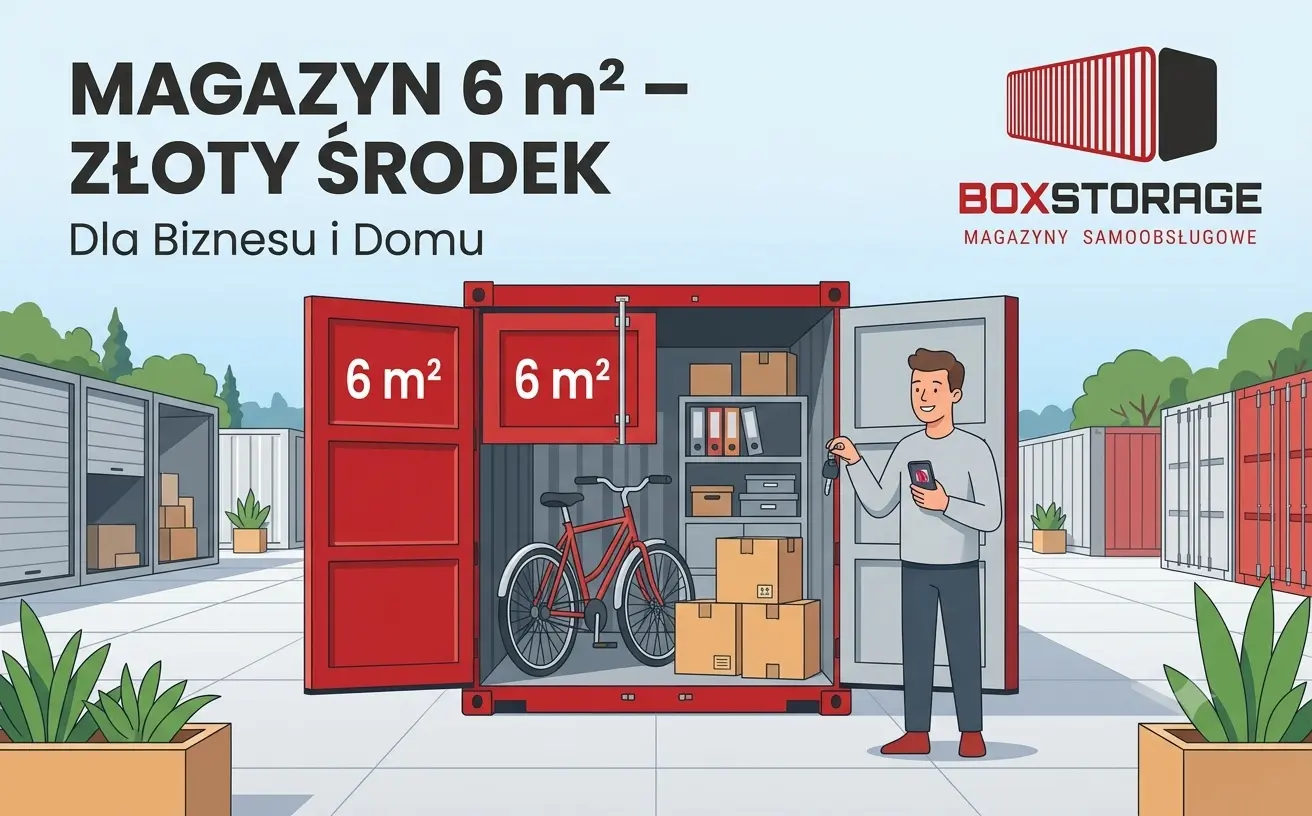 Magazyn 6 m² – złoty środek między małym boksem a dużym magazynem