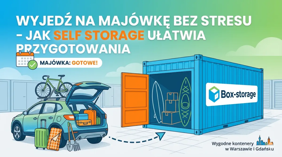 Wyjedź na majówkę bez stresu – jak self storage ułatwia przygotowania