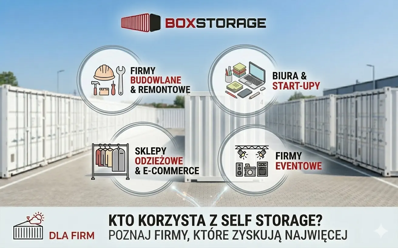 Kto korzysta z self storage? Poznaj firmy, które zyskują najwięcej